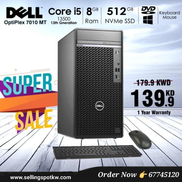 DELL OptiPlex 7010 MT | Core i5 8 GB Ram 512 SSD [ desktop offer in kuwait ]