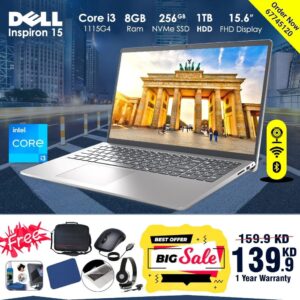 laptop dell core i3 8 gb ram [ lowest price in kuwiat ]