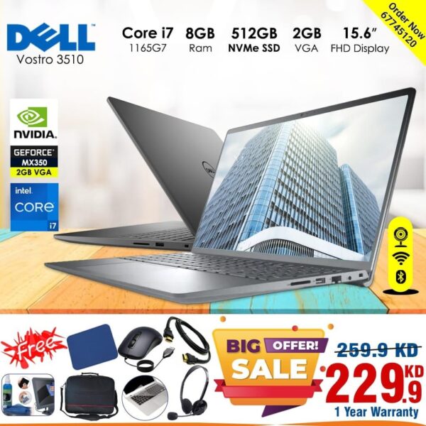 Dell laptop vostro 3510 512 ssd [ low prices dell laptop in kuwait ]