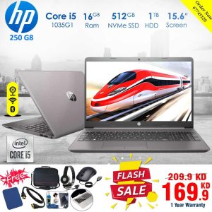 hp 250 g8 16 gb 512 ssd 1 tb hdd [ best prices laptop in kuwait ]
