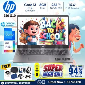 hp 250 g9 core i3 8 gb ram 256 ssd [ hp laptops in kuwait ]