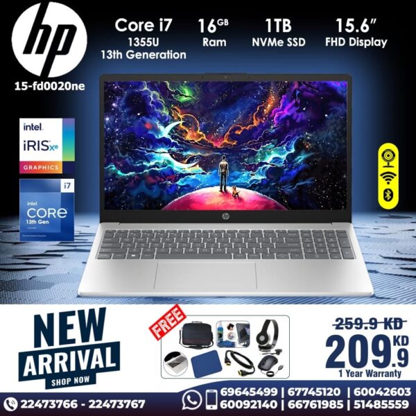 HP 15-fd0020ne Core i7 Laptop 16 GB RAM [ Best Price In Kuwait ]