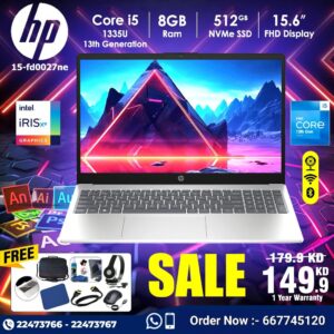 HP 15 fd0027ne Laptop Core i5 8 GB RAM [ Best Price in Kuwait ]