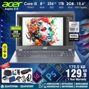 ACER ASPIRE 315 Core i5 Laptop 2 GB VGA [ Best Price In Kuwait ]