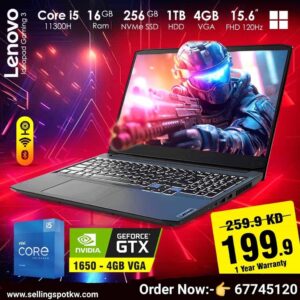 Lenovo IdeaPad Gaming 3 Core i5 Laptop [Best Price in Kuwait ]
