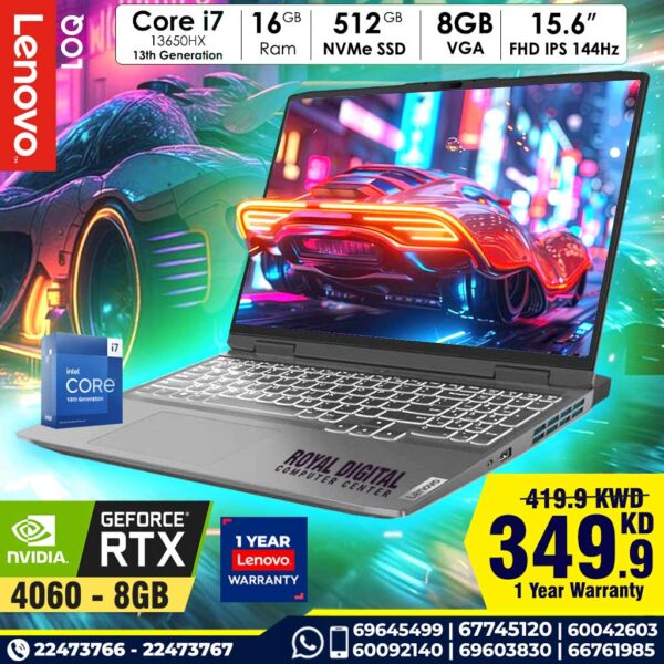 Lenovo LOQ Laptop | 8 GB VGA | Core i7