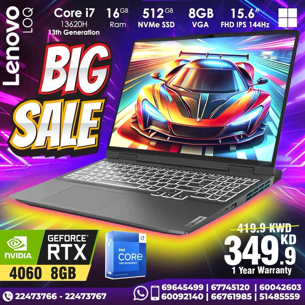 Lenovo LOQ Laptop Core i7 8 GB VGA [ Best Price In Kuwait ]