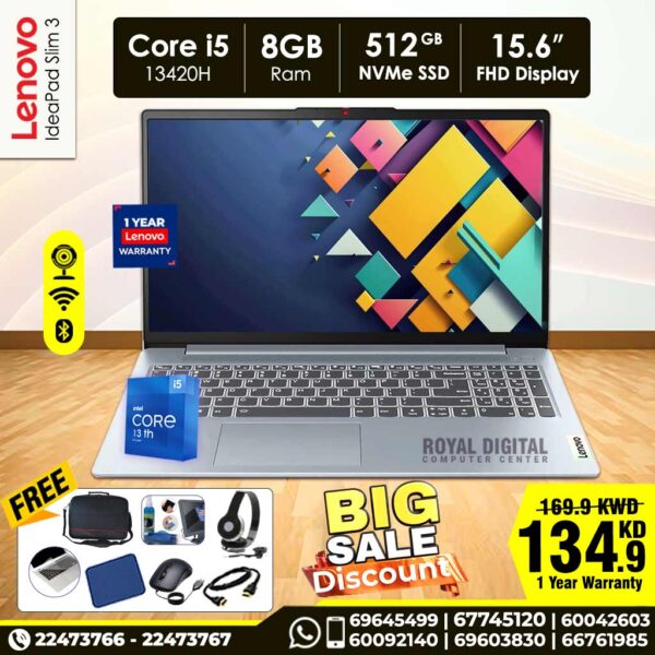 Lenovo IdeaPad Slim 3 | Core i5 | 13th GEN