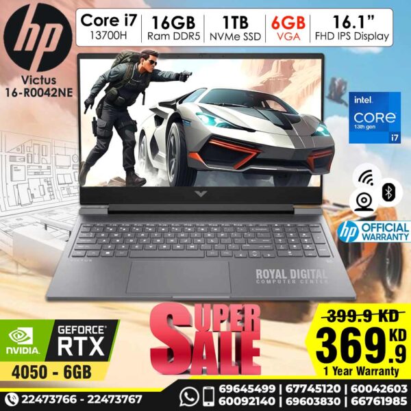 HP Victus 16 Laptop | Core i7 | 16 GB RAM | 6 GB VGA